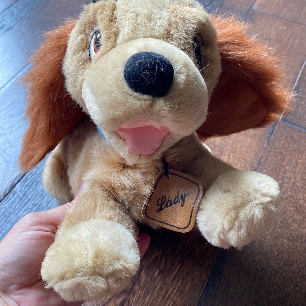 Disney‎ Store Lady and the tramp plush stuffed animal laying dog 12 inches - Picture 2 of 8